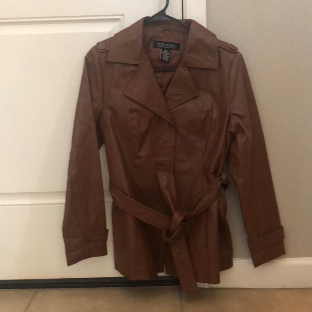 Jacket 100% embossed genuine leather lining